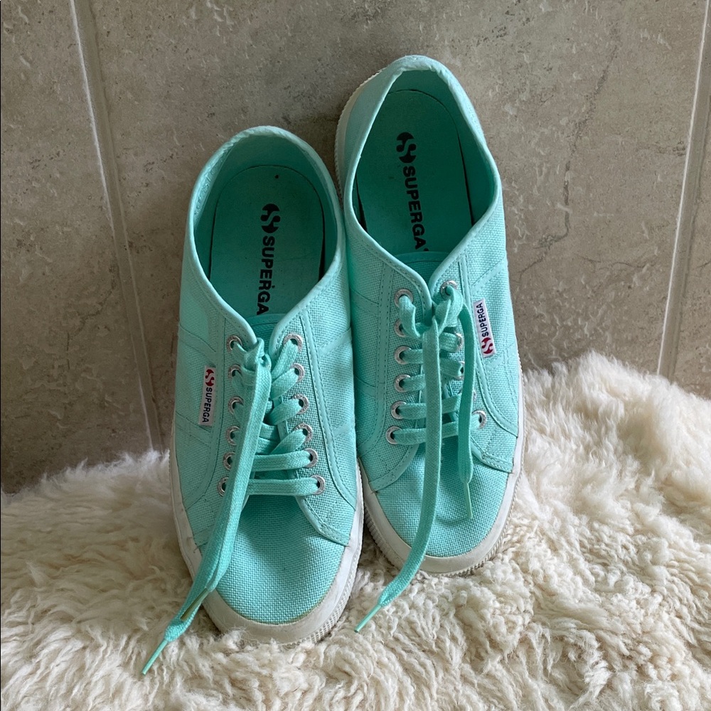Superga Mint Green Sneakers